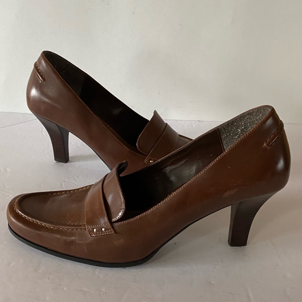 Naturalizer 775n56 Brown Leather Pumps 9m